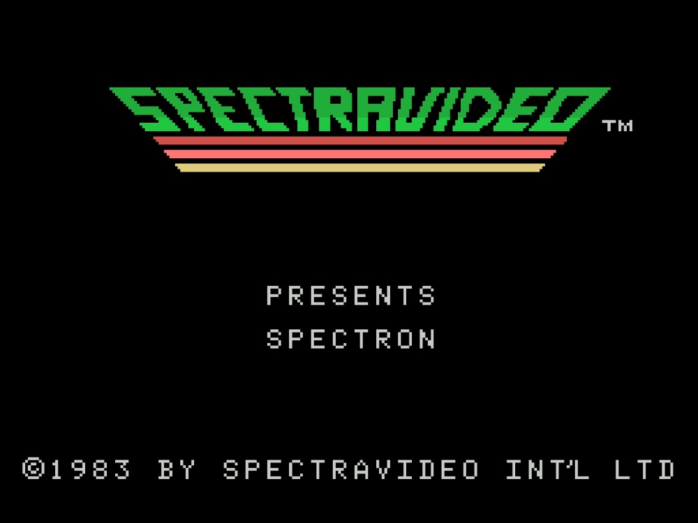 Title Screen of Spectron for Colecovision